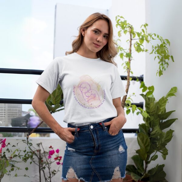 El-que-con-perros-anda-mujer-playera-oversized