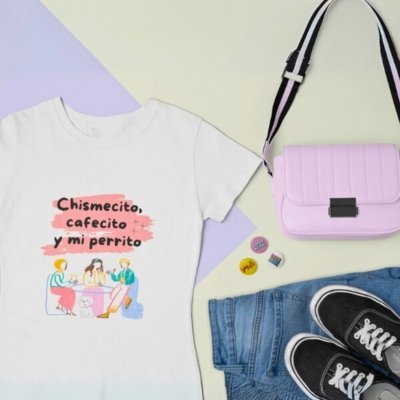 playera-Entre amigas y huellitas-outfit