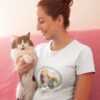 Playera-amor -del- bueno- mujer-con-gato