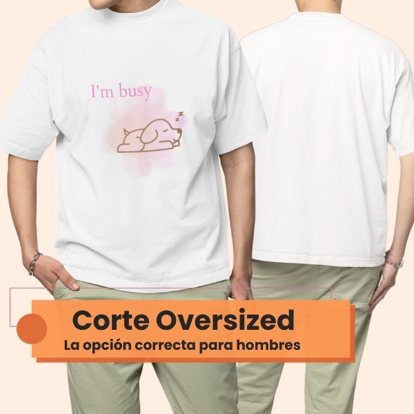 I´m-busy-playera-para-hombre oversized