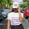 Mamá perruna-playera-mujer-letras morada