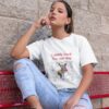 Perrhijo playera i work hard-mujer sentada playera oversized