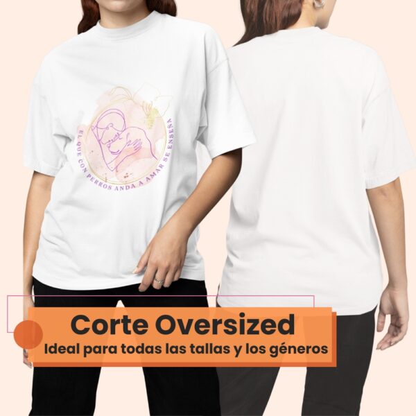 Playera-La que con perros anda-oversized-mujer y hombre